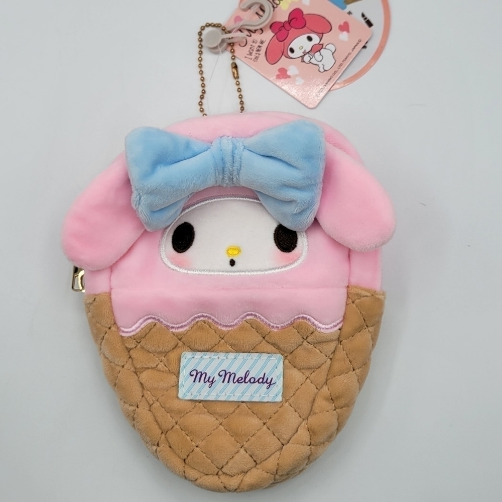Sanrio My Melody Ice Cream Shaped Pouch Bag Charm